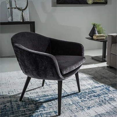 Poltroncina in tessuto Oslo di Ventura