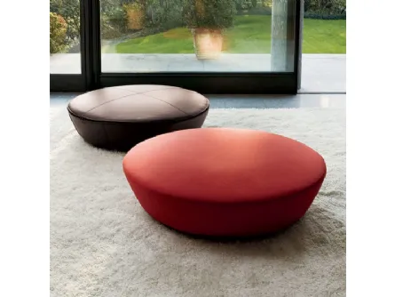 Pouf Cake in tessuto dalla forma arrotondata di Swan