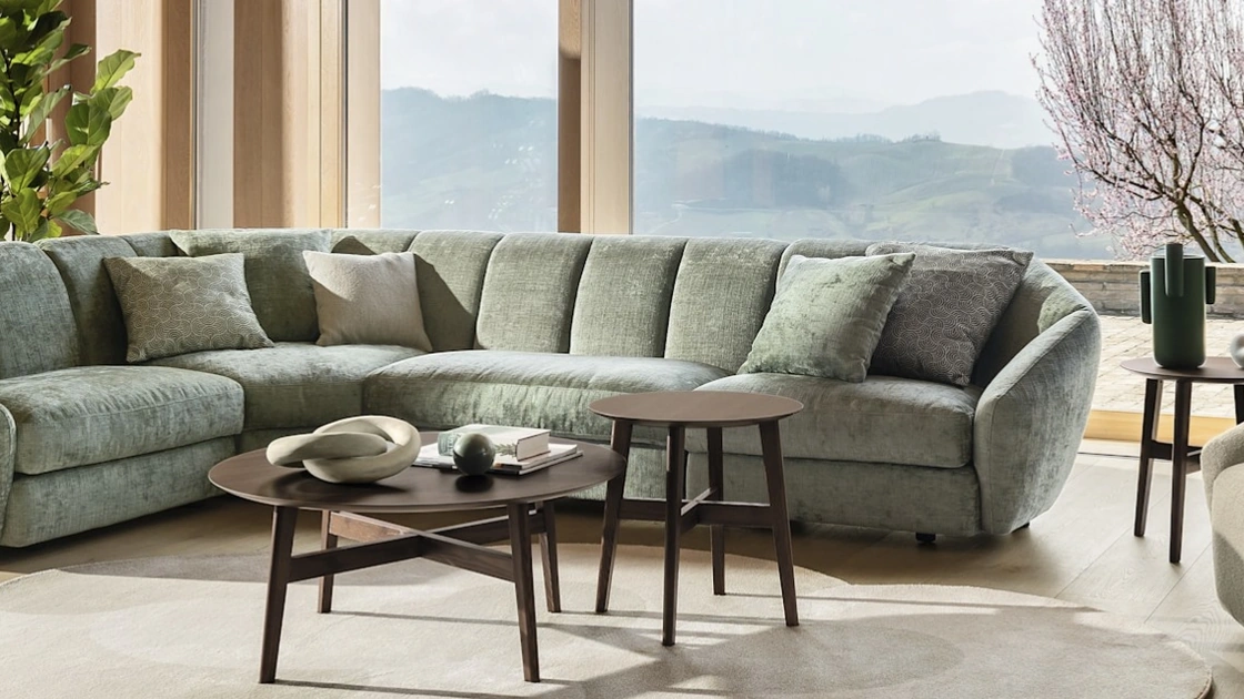 Tappeto dal design originale Curved di Calligaris