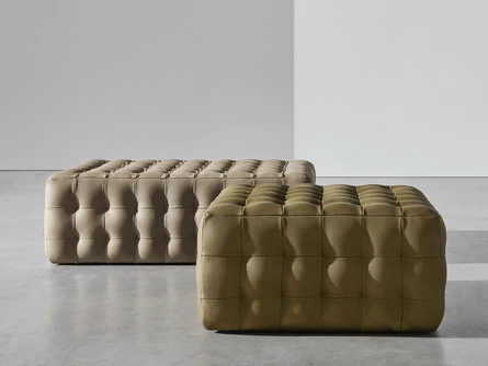 Pouf Chocolat imbottito e trapuntato di Twils