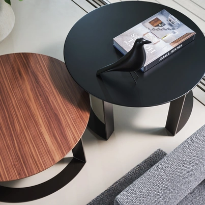 Tavolino Otto Coffee effetto legno o laccato di Twils