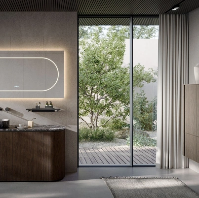 Mobile da Bagno a terra Elle 02 in rovere di Novello