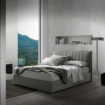 Letto matrimoniale Atelier con box contenitore di Pol 74