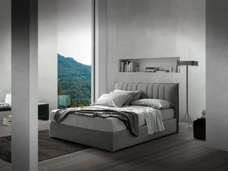Letto matrimoniale Atelier con box contenitore di Pol 74