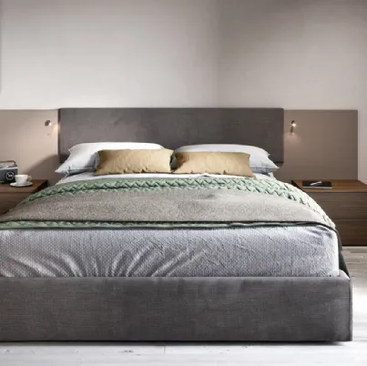Letto in tessuto con testiera Cardiff di Cinquanta3
