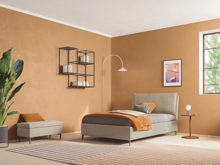 Letto Singolo in tessuto Blanca di Twils