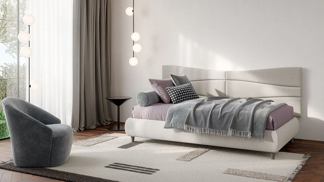 Letto singolo Boiserie Flute di Twils
