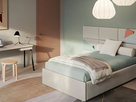 Letto singolo con box contenitore Boiserie Marlene di Twils