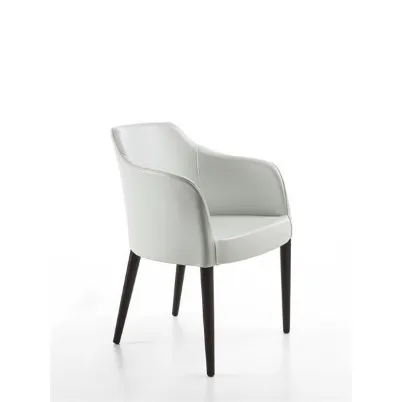 Poltroncina in pelle Rome di Ventura