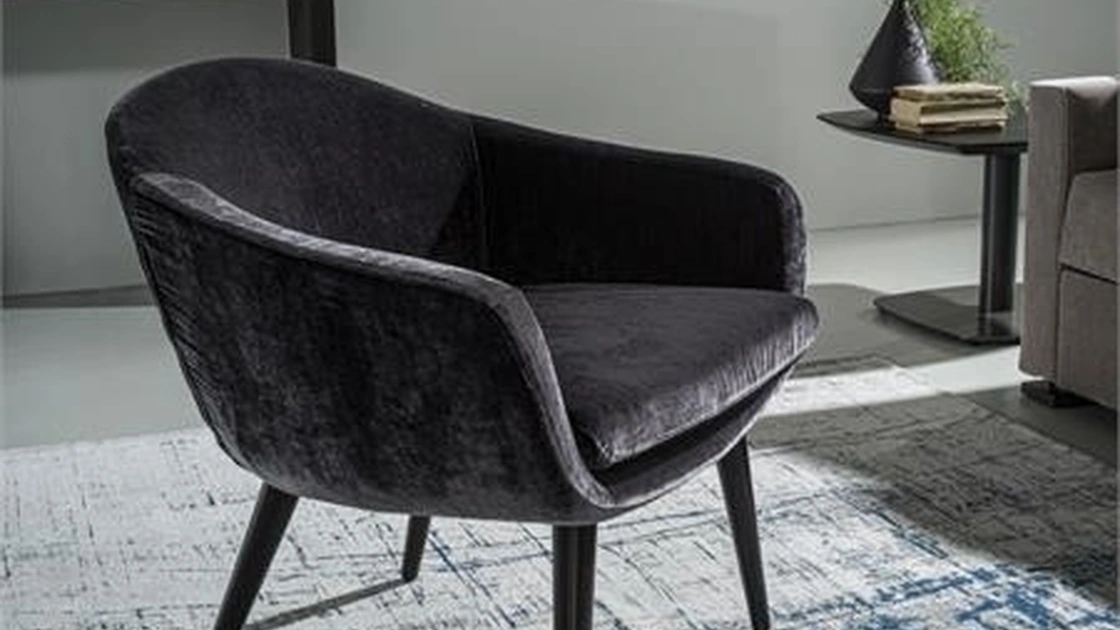 Poltroncina in tessuto Oslo di Ventura