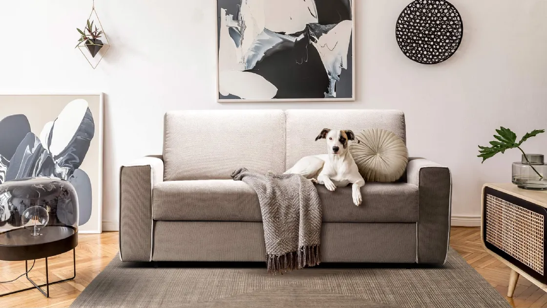 Divano Letto lineare Badaboom in tessuto di Family Bedding