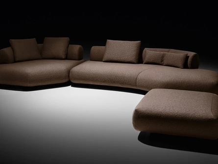 Divano componibile in tessuto imbottito Brió di Twils