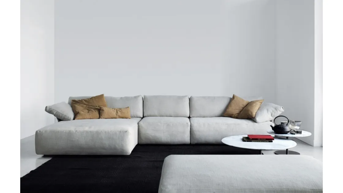 Divano con penisola Boxer di Swan
