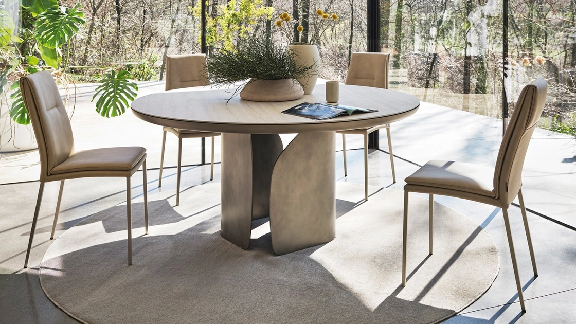 Sedia in pelle Carmen di Calligaris