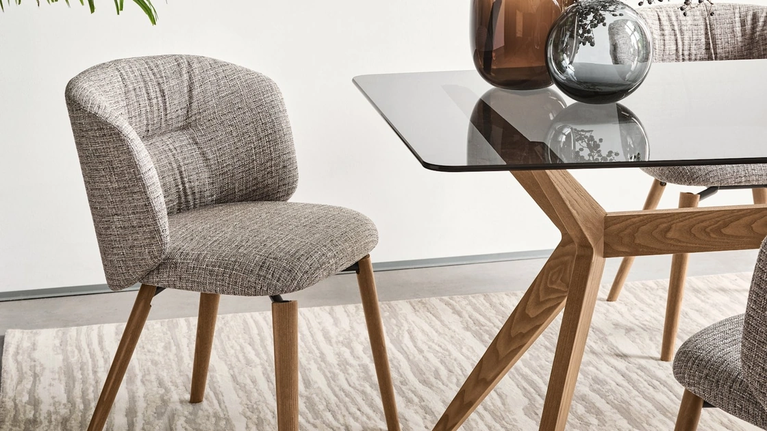 Sedia Vanilla in tessuto di Calligaris