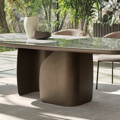 Tavolo in ceramica Twins di Calligaris