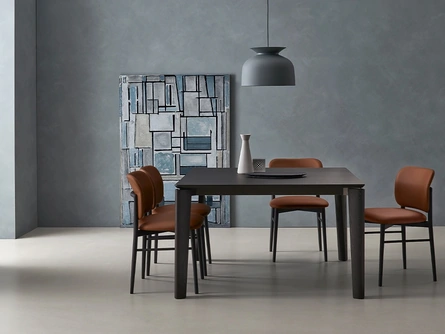 Tavolo allungabile Desco in Rovere Carbone di Sangiacomo