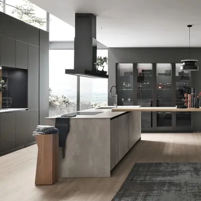 Cucina Moderna con isola Aliant 08 di Stosa
