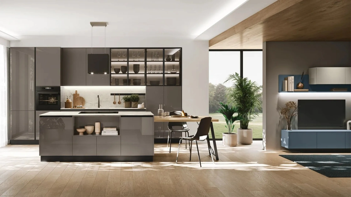 Cucina Moderna Art-Lumia con isola di Stosa
