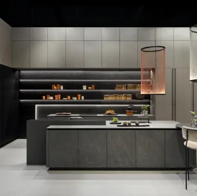 Cucina Moderna ME Materia Orobico Grigio di Meson's Cucine