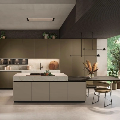 Cucina Moderna con isola Metropolis 01 di Stosa