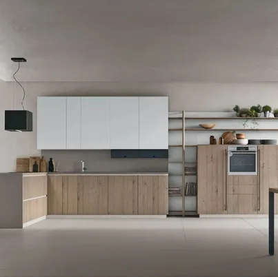 Cucina Moderna con penisola Natural 09 di Stosa