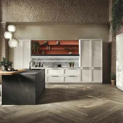 Cucina Moderna ad angolo con isola Palio 06 di Stosa